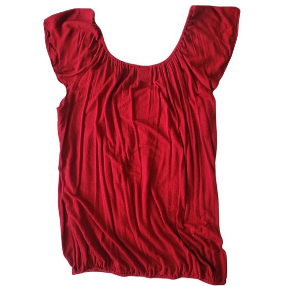 Wrapper Red Casual top for women size small - Picture 2 of 4